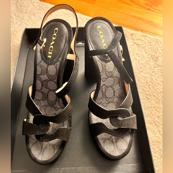 Coach talina suede sandal. I have worn just once for 4th July. My size is 9. - Picture 6 of 14
